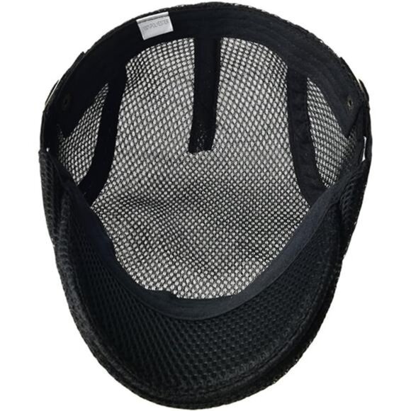 Men Breathable Mesh Summer Hat Adjustable Newsboy Beret Ivy Cabbie Flat Cap - Picture 7 of 8